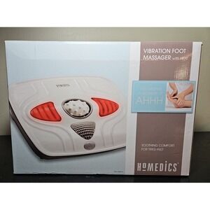 HoMEDICS *NEW* Vibration Foot Massager with Heat‎ UNOPENED FMV-400H-2 White NIB